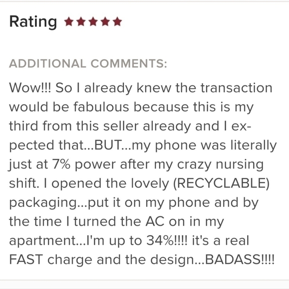 Power Bank With Mirror Charm iPhone Android Cell Phone Tablet - Picture 5 of 16